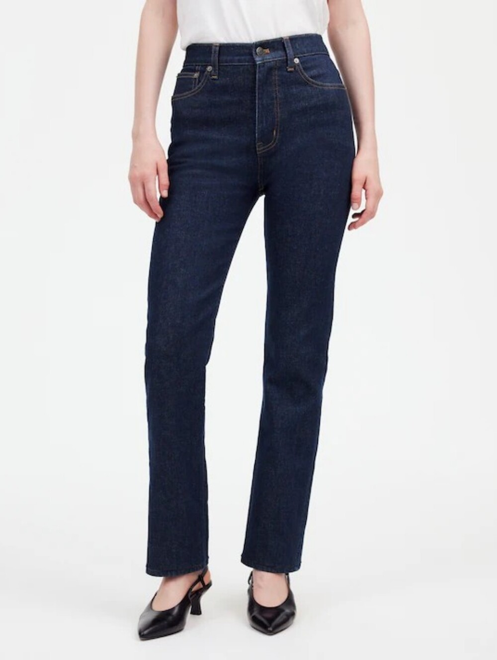 Madewell NWOT Indigo 90s Straight Jeans Size 28P Norman Wash